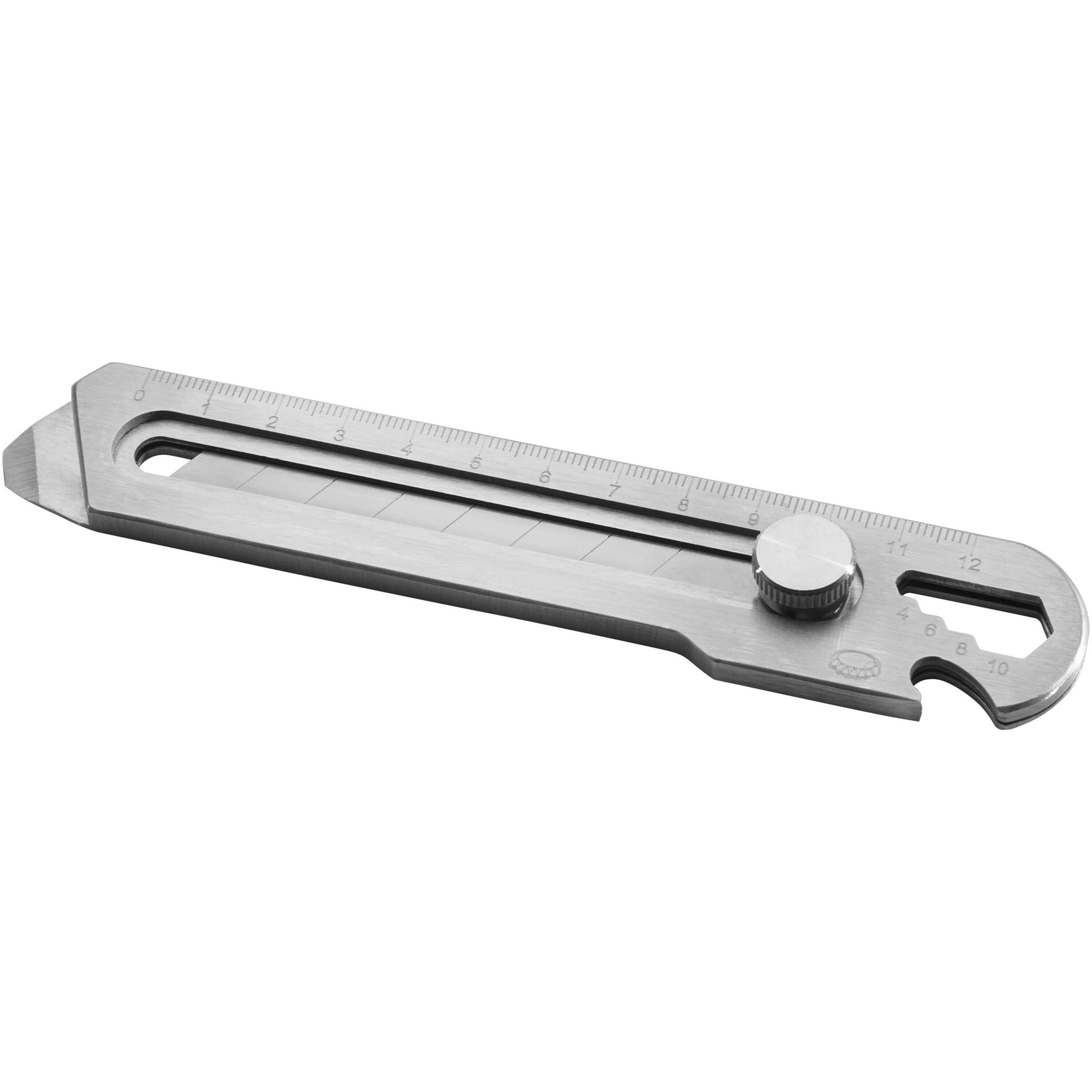 2-in-1 cardboard knife and ruler stainless steel/carbon steel 15.5 x 3 cm