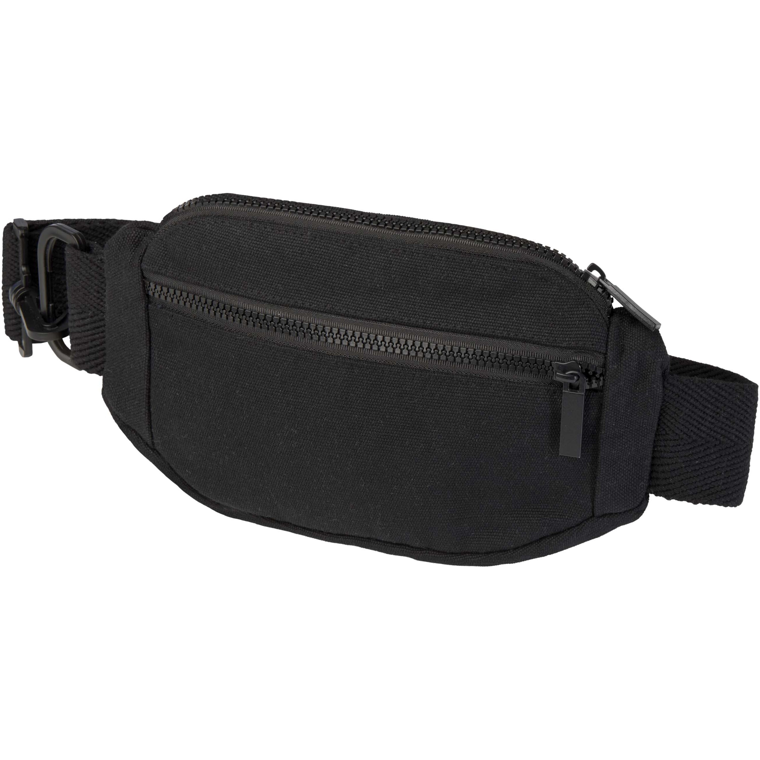 Crossbody-Tasche aus recycelter Baumwolle 500 g/m² mit Reissverschluss