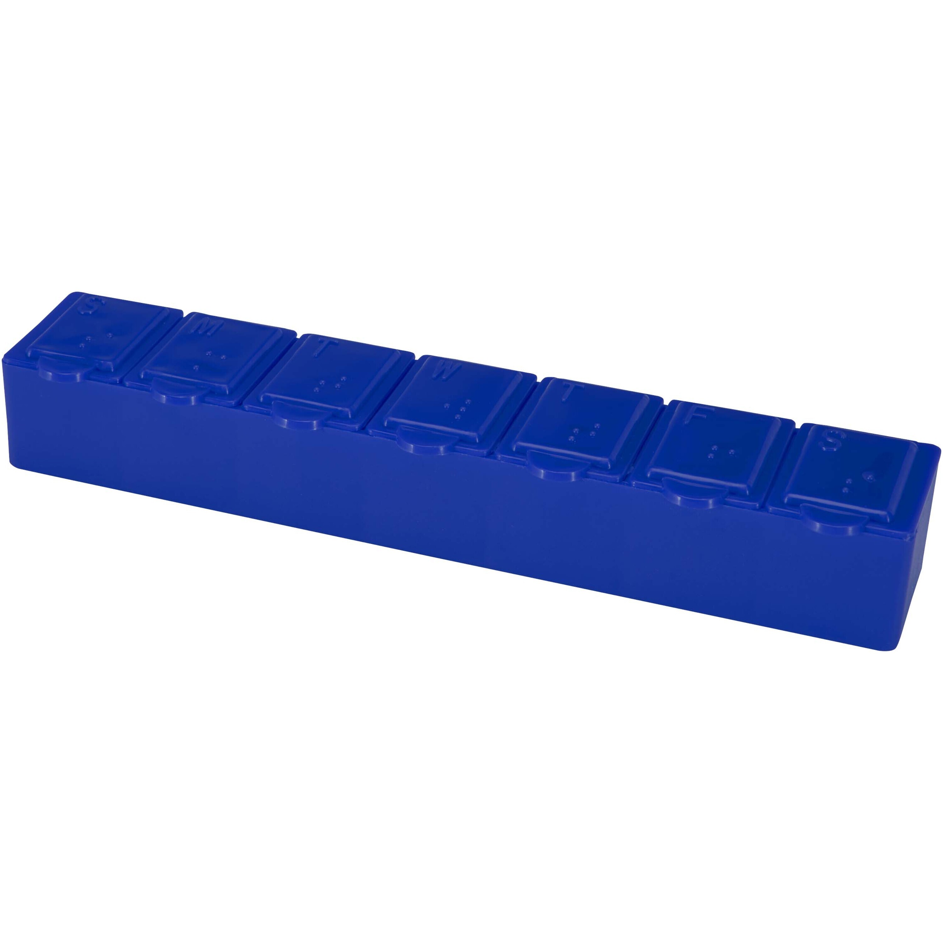 Plastic pill box for 7-day organization
