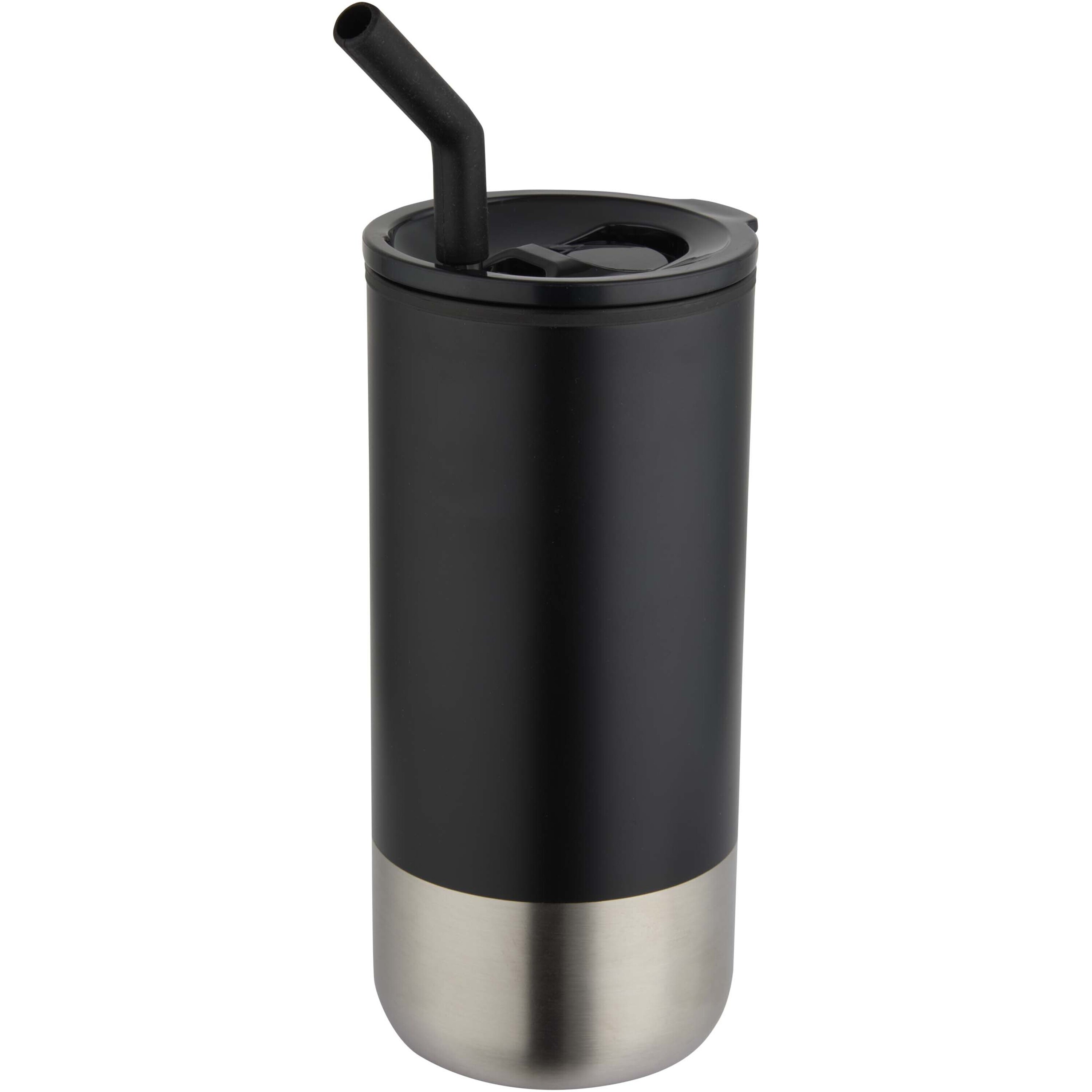 Tasse isotherme en acier inoxydable recyclé 480 ml double paroi avec paille