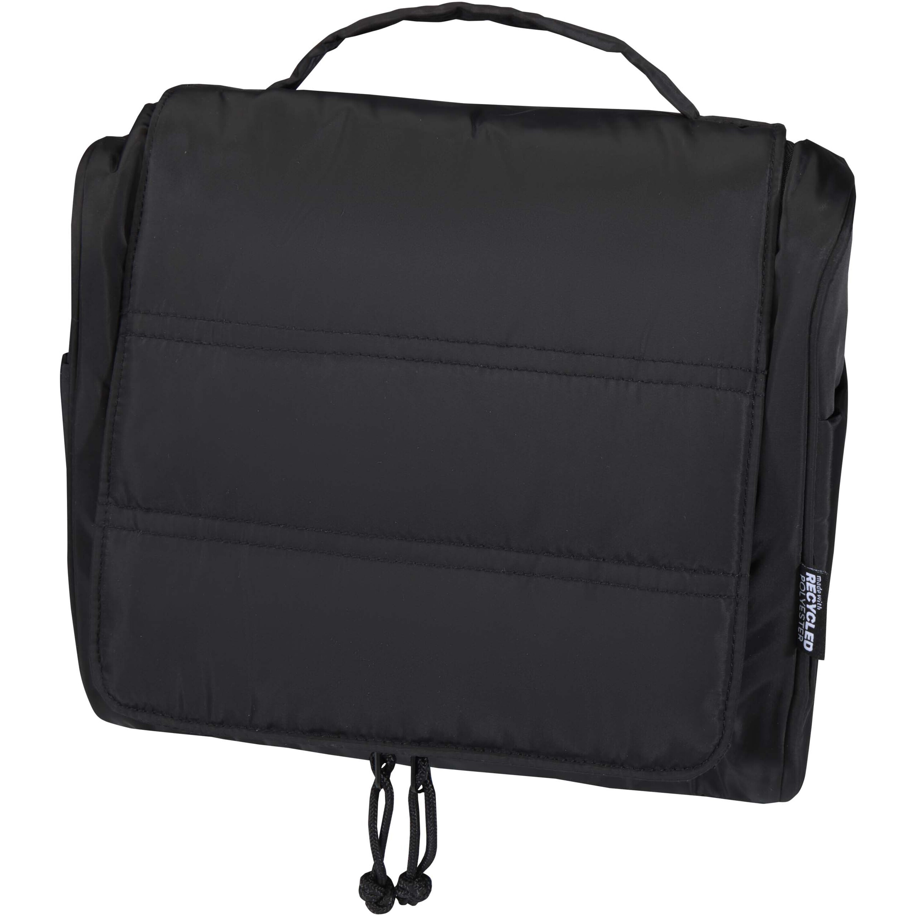Trousse de toilette en 100% rPET 8 l 25,5 x 21 cm avec 6 poches intérieures hydrofuge