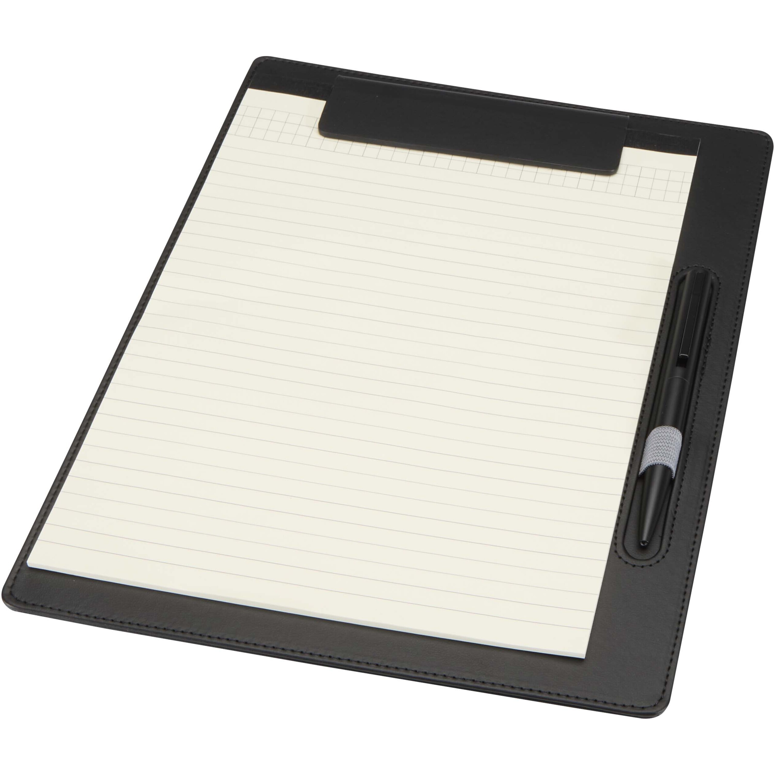 Planchette à pince A4 fermeture magnétique avec stylo à bille rPET et papier FSC écriture noire