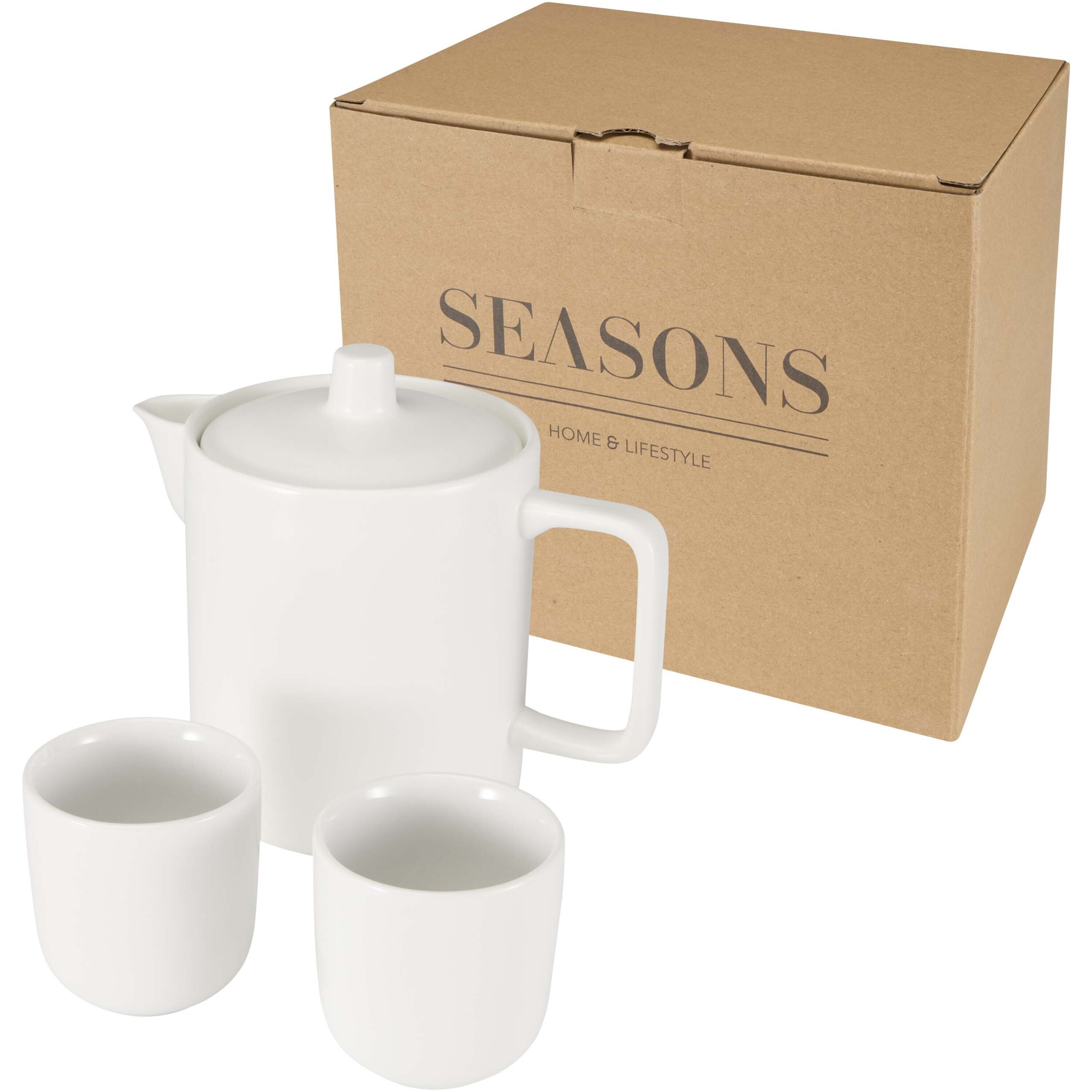 Lot de 3 comprenant une carafe et deux tasses en céramique de 600 ml | 90 ml