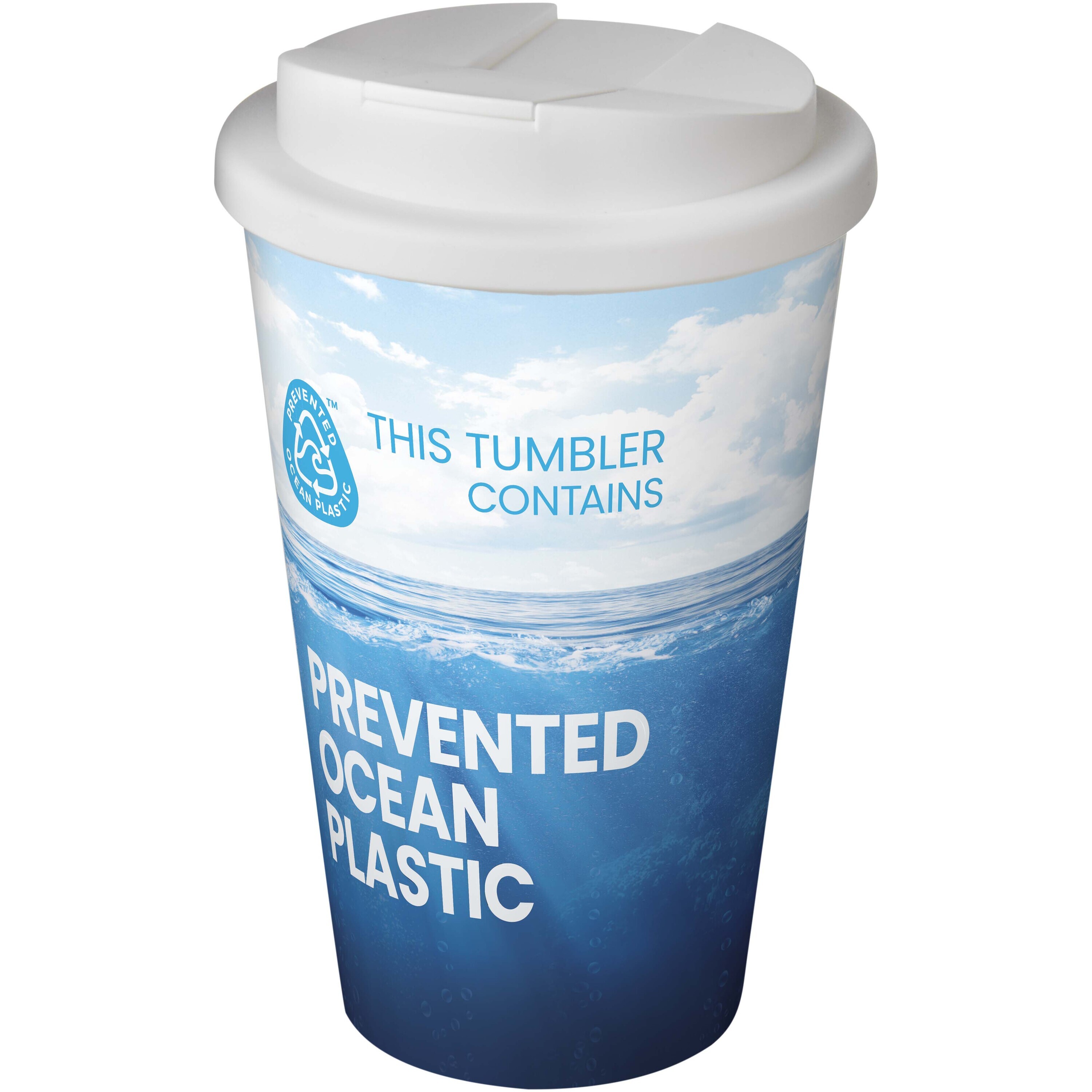 Mug isotherme en plastique issu de déchets océaniques récupérés, 350 ml, imprimable sur toute la surface, fabriqué au Royaume-Uni