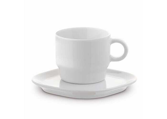 Porcelain cup 180 ml with saucer