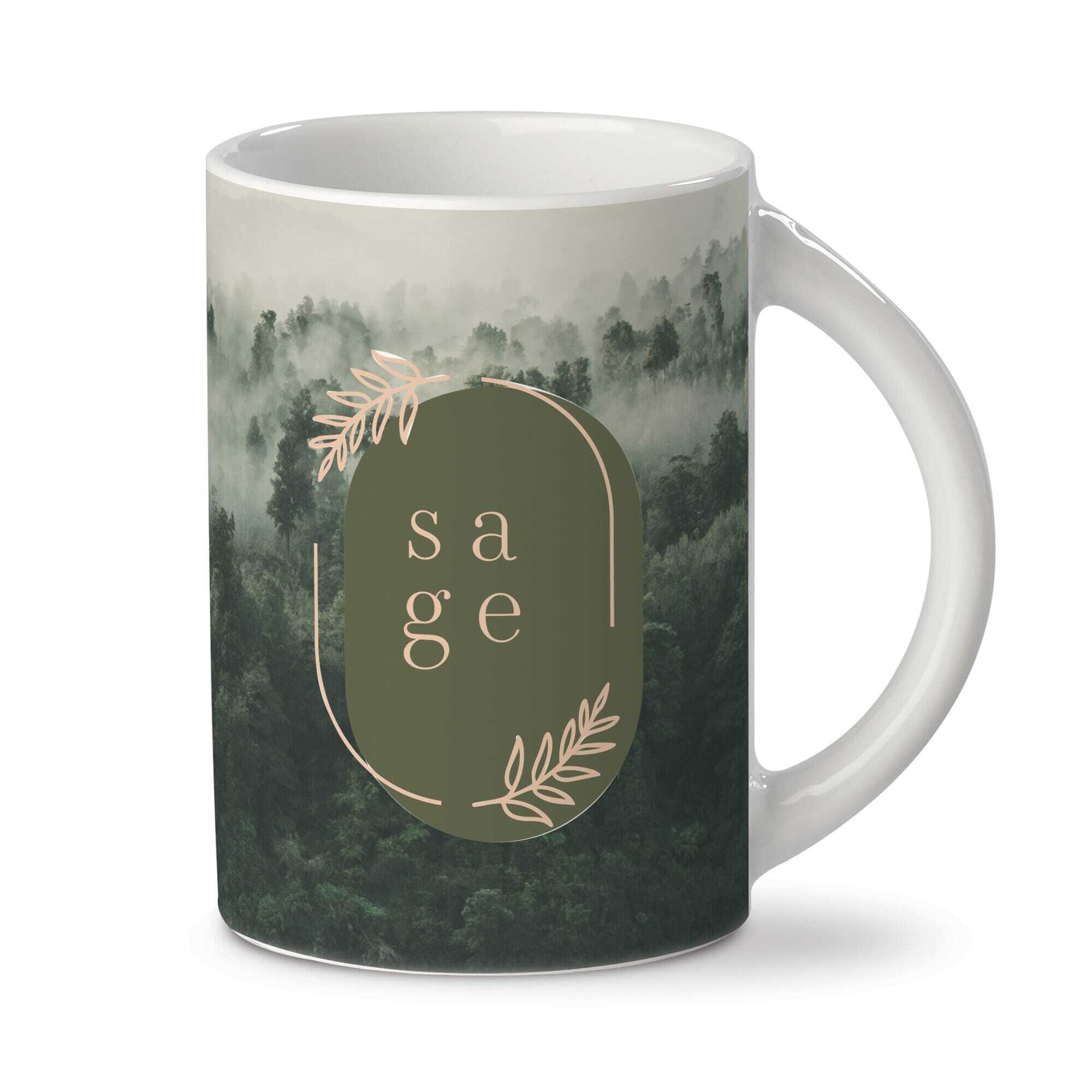 Tasse aus Steingut 300 ml vollflächig bedruckbar