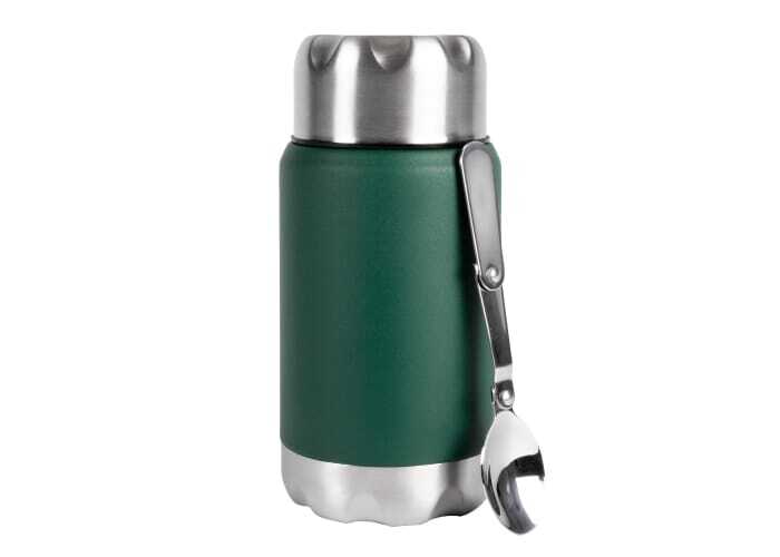 Lunch pot made of stainless steel 600 ml with copper coating, double-walled