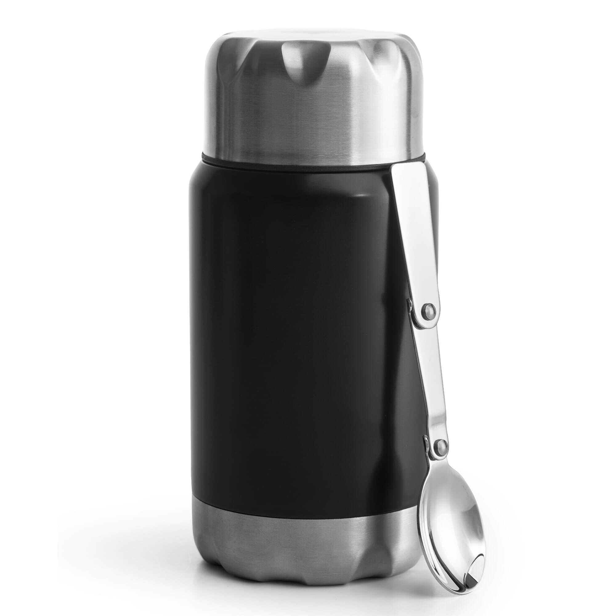 Gobelet isolant en acier 600 ml, y compris cuillère pliante pour aliments