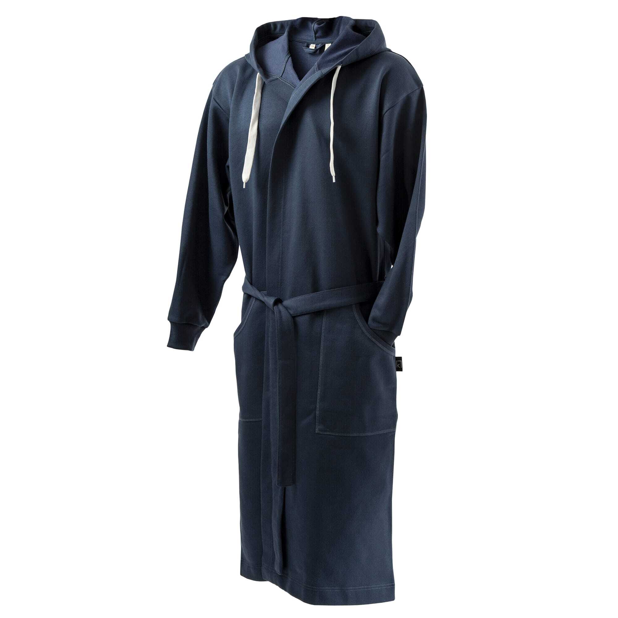 Bademantel aus Baumwolle Grösse S/M mit Kapuze und 2 Taschen