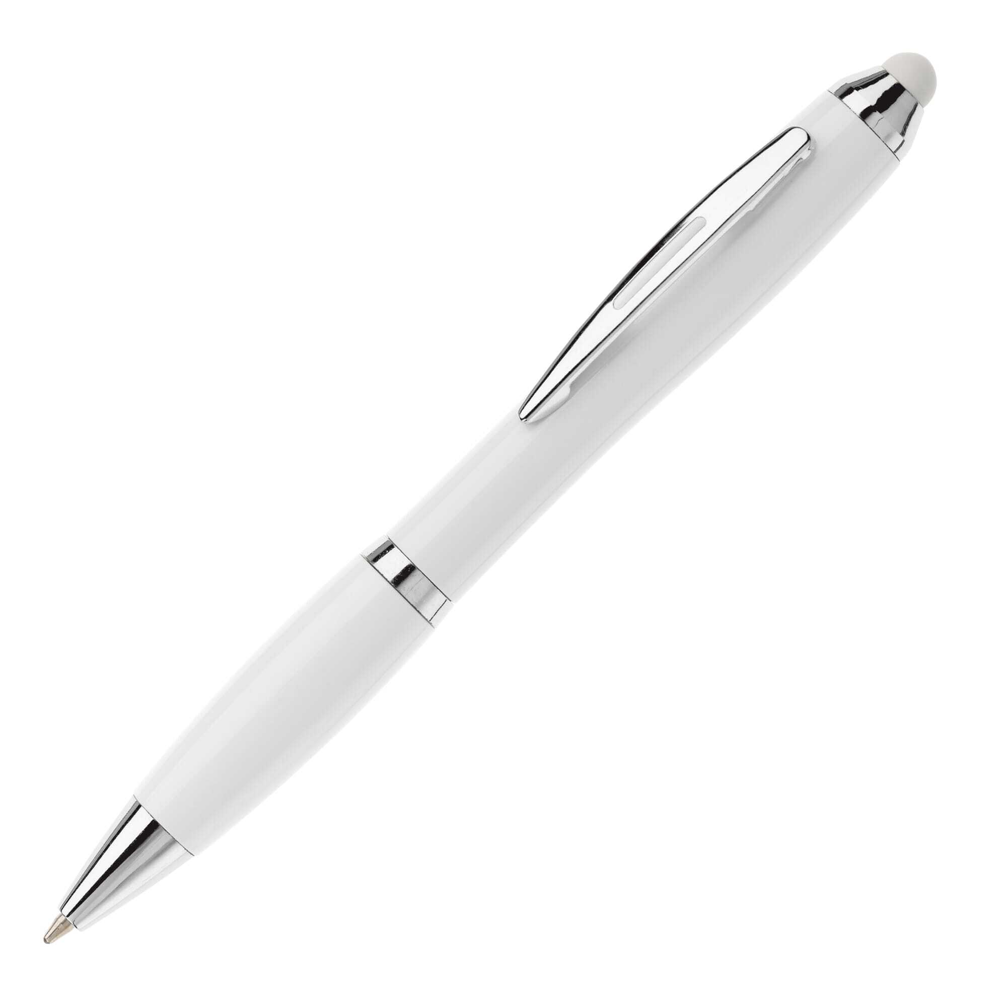 Kugelschreiber/Touchpen aus Kunststoff Mine blauschreibend