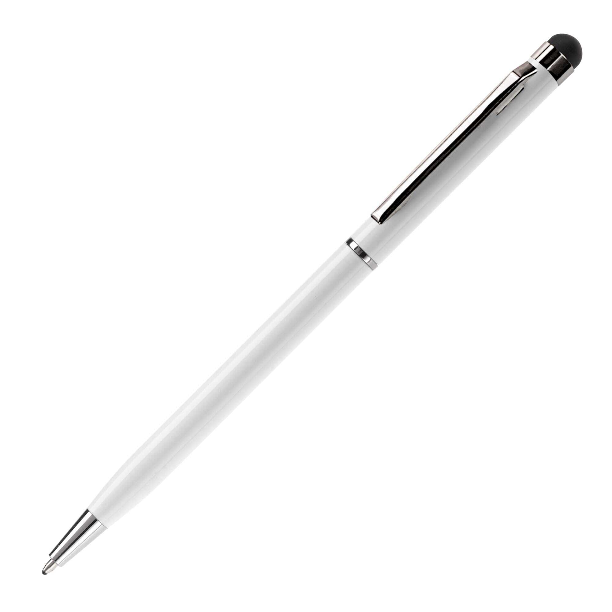 Kugelschreiber/Touchpen aus Aluminium Mine blauschreibend