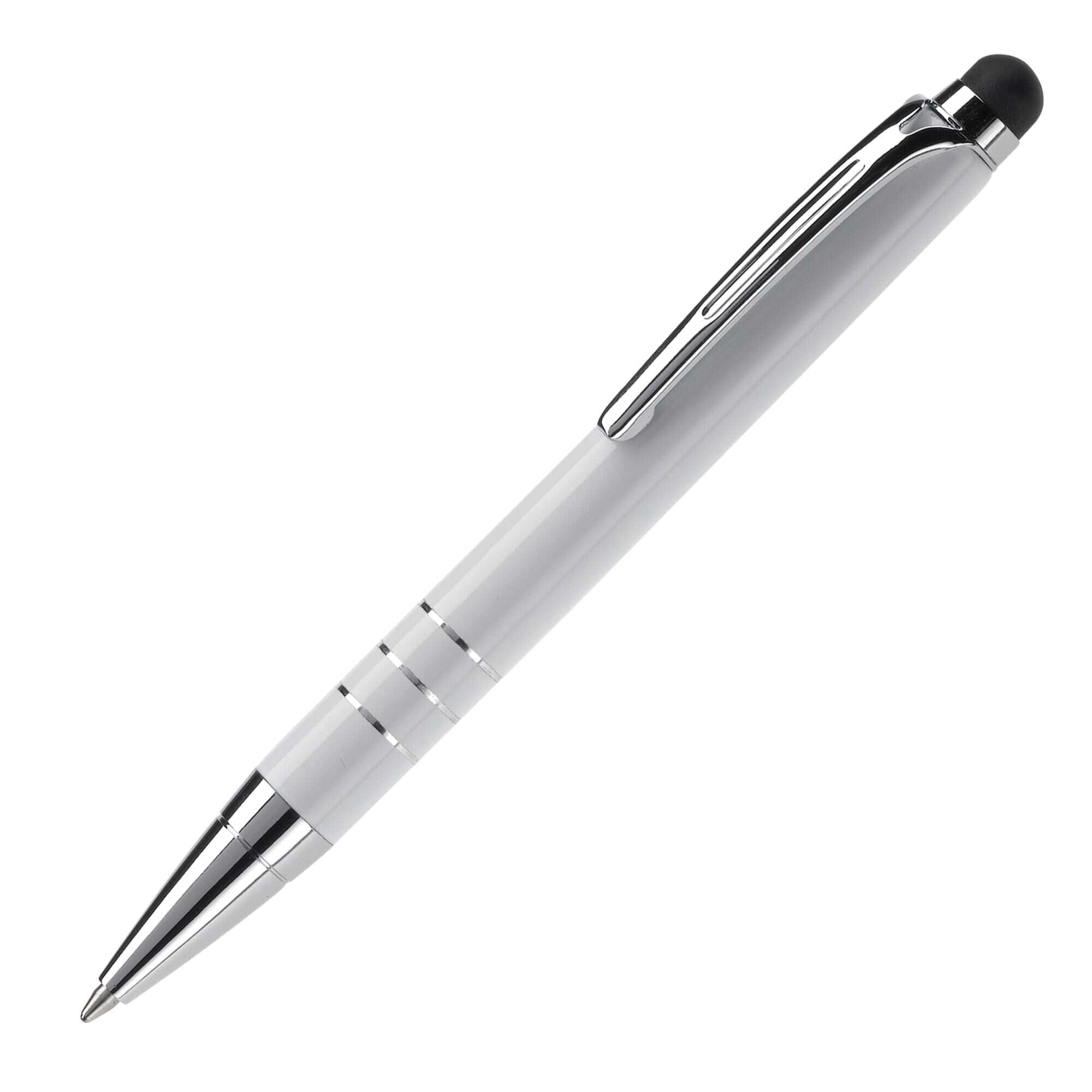 Kugelschreiber/Touchpen aus Aluminium Mine blauschreibend