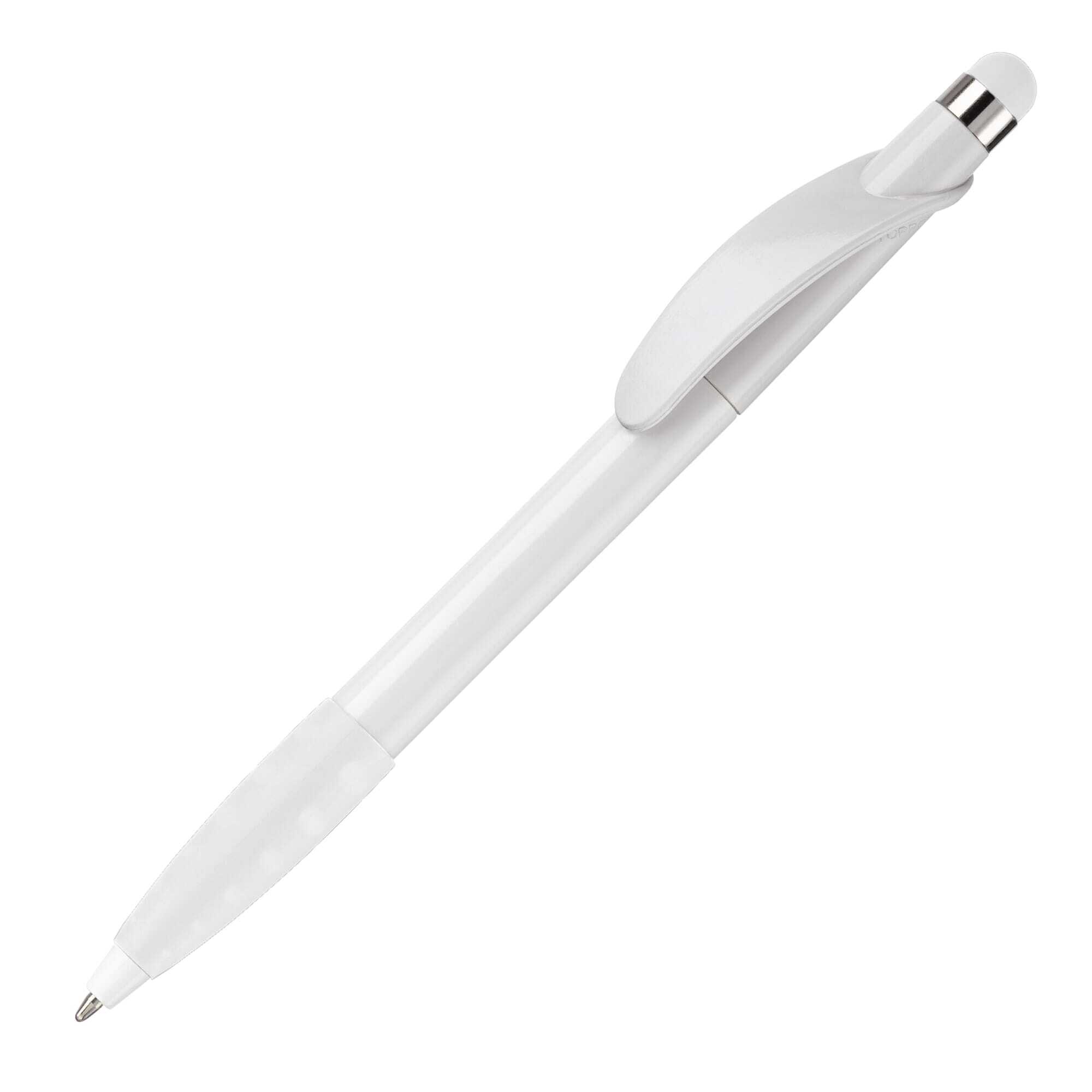 Kugelschreiber/Touchpen aus Kunststoff Mine blauschreibend