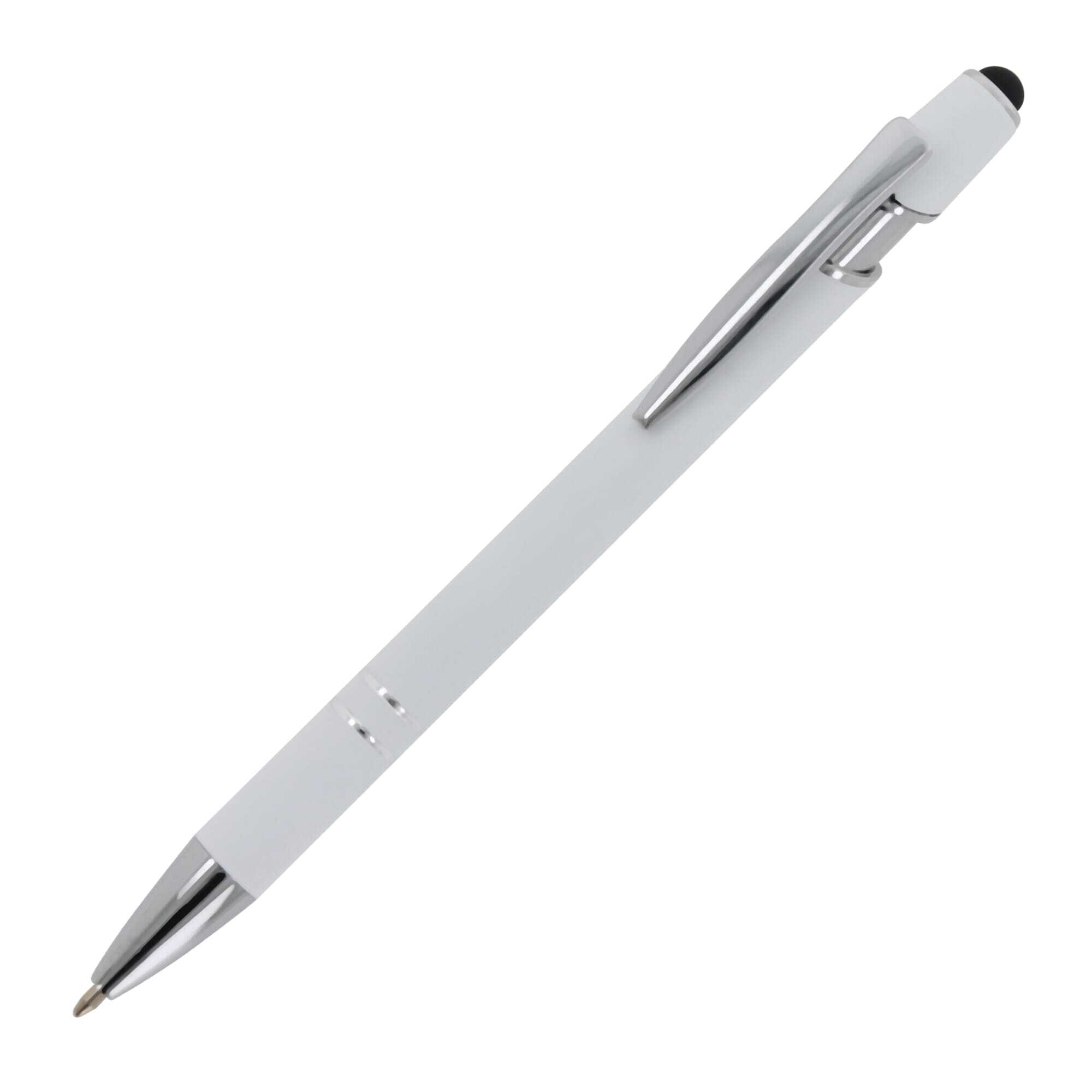 Stylo à bille/stylo tactile en aluminium avec surface Soft Touch