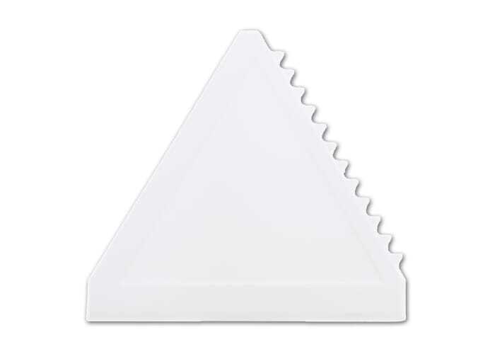 Triangular plastic ice scraper, digitally printable