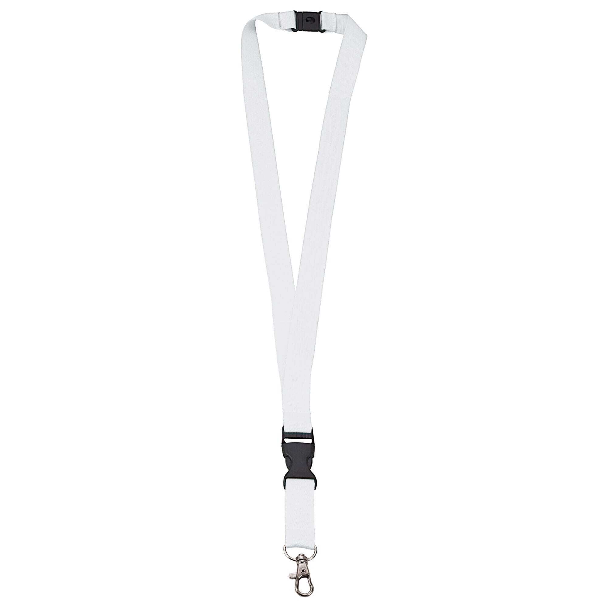 Lanyard aus Polyester 2 x 52 cm mit trennbarer Schnalle und Sicherheitsverschluss