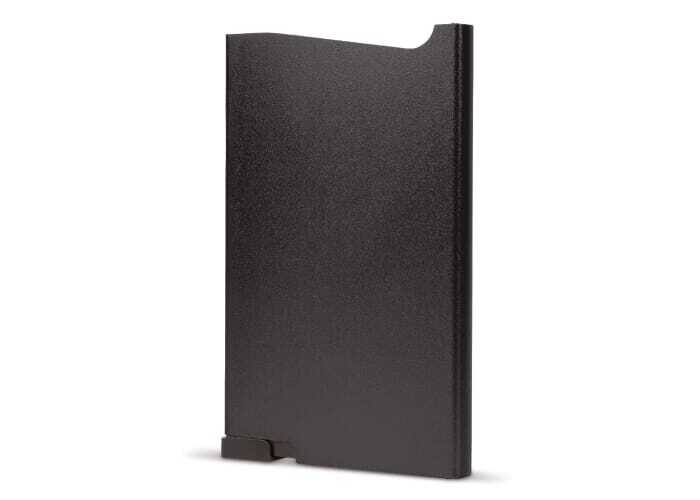 RFID card holder aluminum/ABS up to 6 cards 6 x 9.5 cm