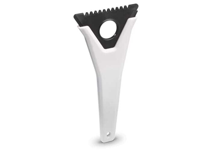 3-in-1 plastic ice scraper with triangular blade