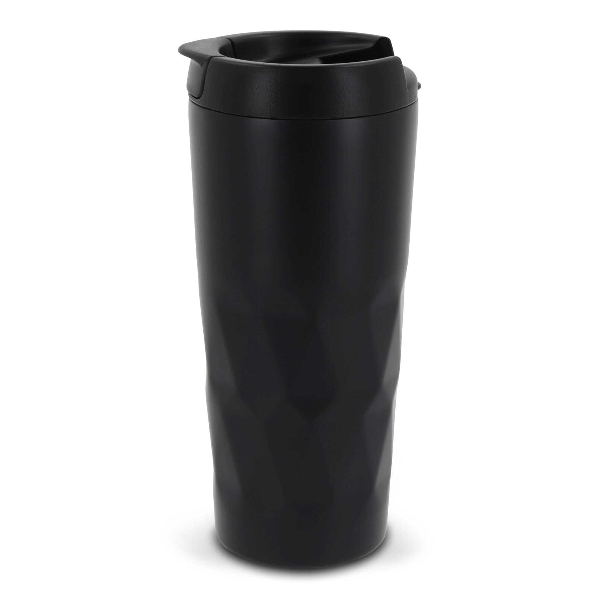 Isolierbecher aus Edelstahl 450 ml mit Diamantenmuster