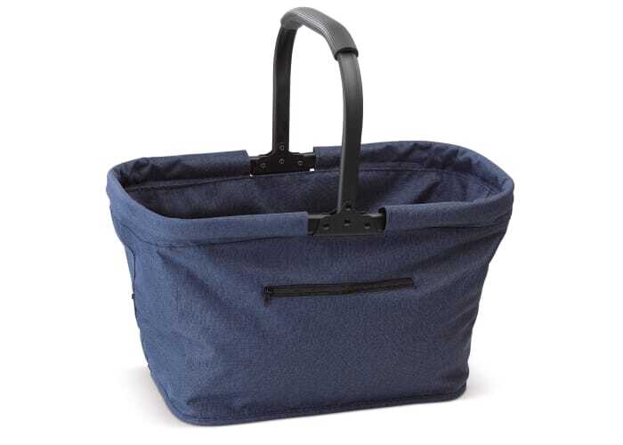 Foldable shopping basket polyester 600D/metal 39 x 24 x 24 cm