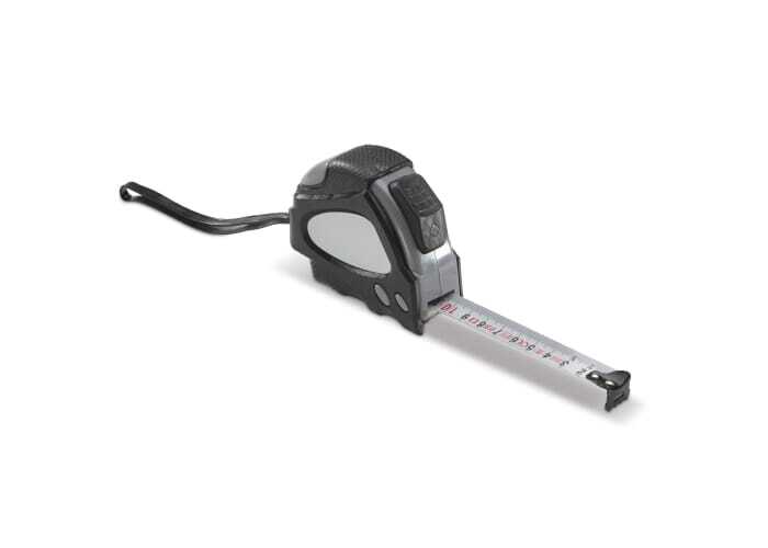 Roll-up measuring tape 5 meters made of plastic/metal with hand strap