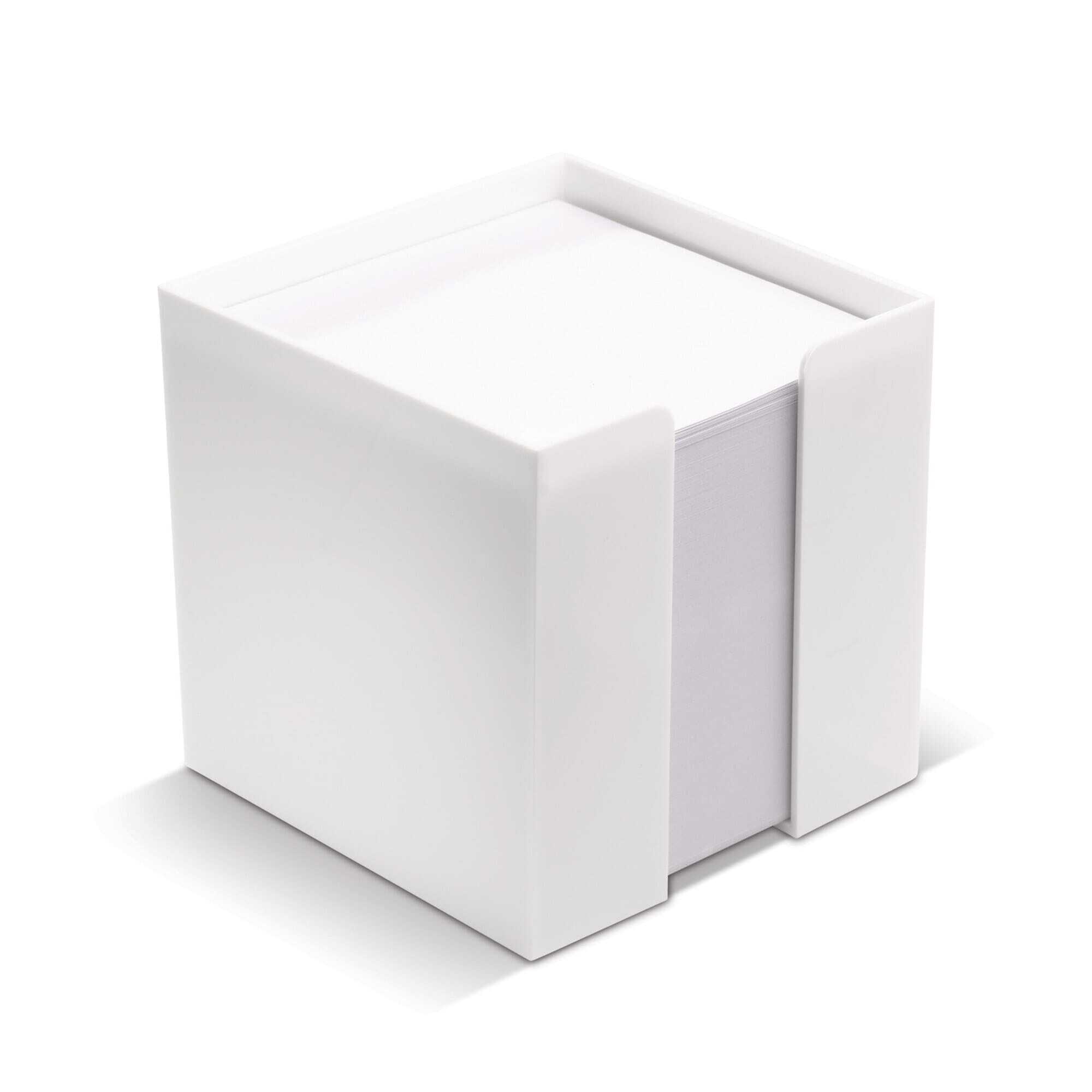 Note box made of wood-free paper 10 x 10 cm 80 sheets