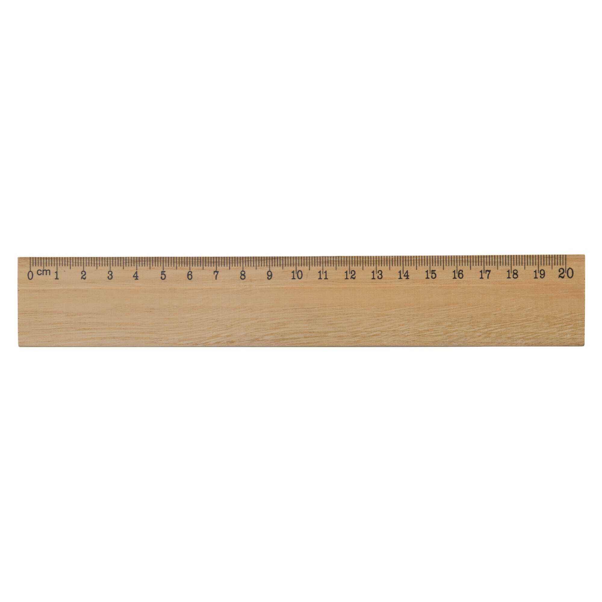 Règle en bois de cèdre graduée jusqu'à 20 cm