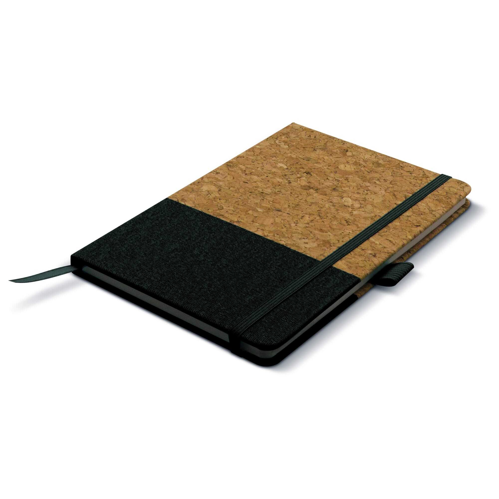 Notizbuch A5 Hardcover aus Kork und Kunstleder 160 Seiten liniert