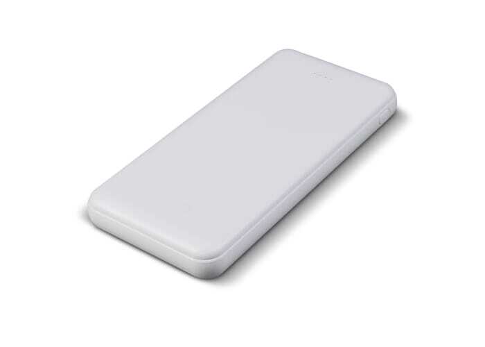 USB powerbank made of plastic 10,000 mAh with Type-C connection