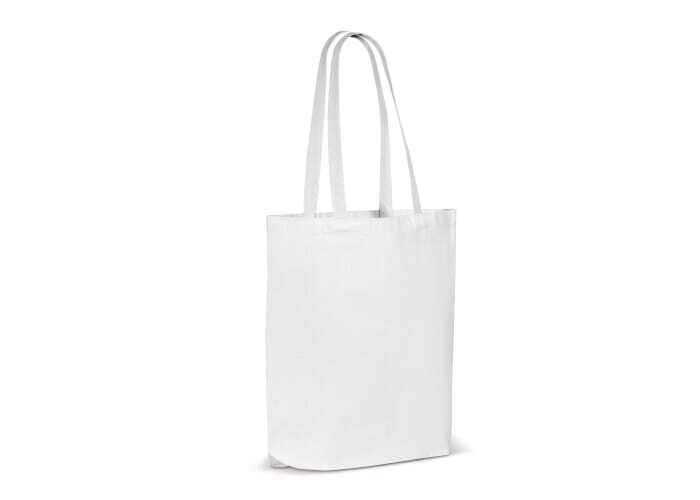 Shopping bag cotton 270 g/m² 42 x 43 cm long carrying straps