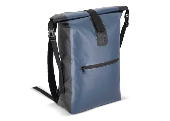 Roll-top backpack PVC/polyester 20 l with padded shoulder straps