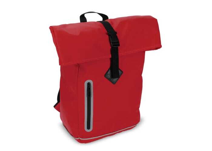 Sac à dos Rolltop en polyester 40 x 45 cm 15 l réfléchissant
