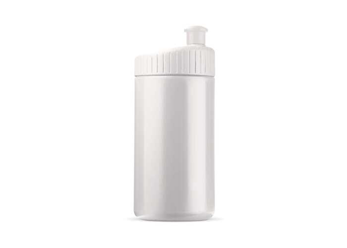 Plastic sports bottle 0.5 l with ergonomic lid