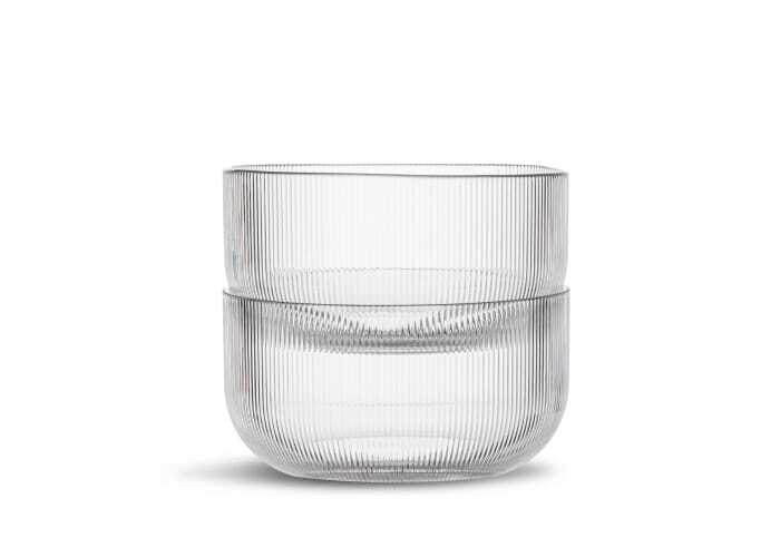 Set of 2 bowls made of recycled PET 700 ml Ø 12.5 x 6.5 cm