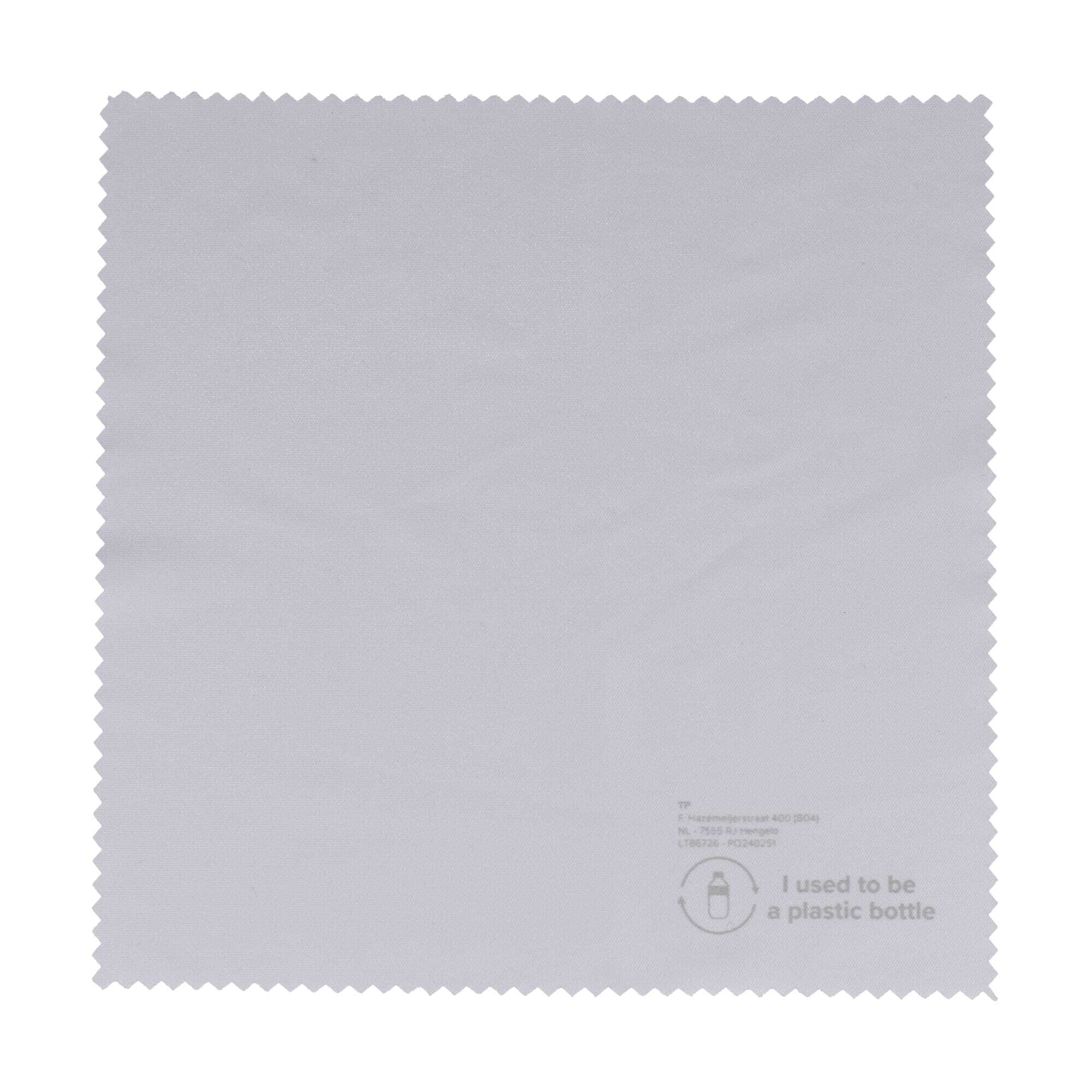 Microfiber cleaning cloth made of rPET 15 x 15 cm with sublimation print