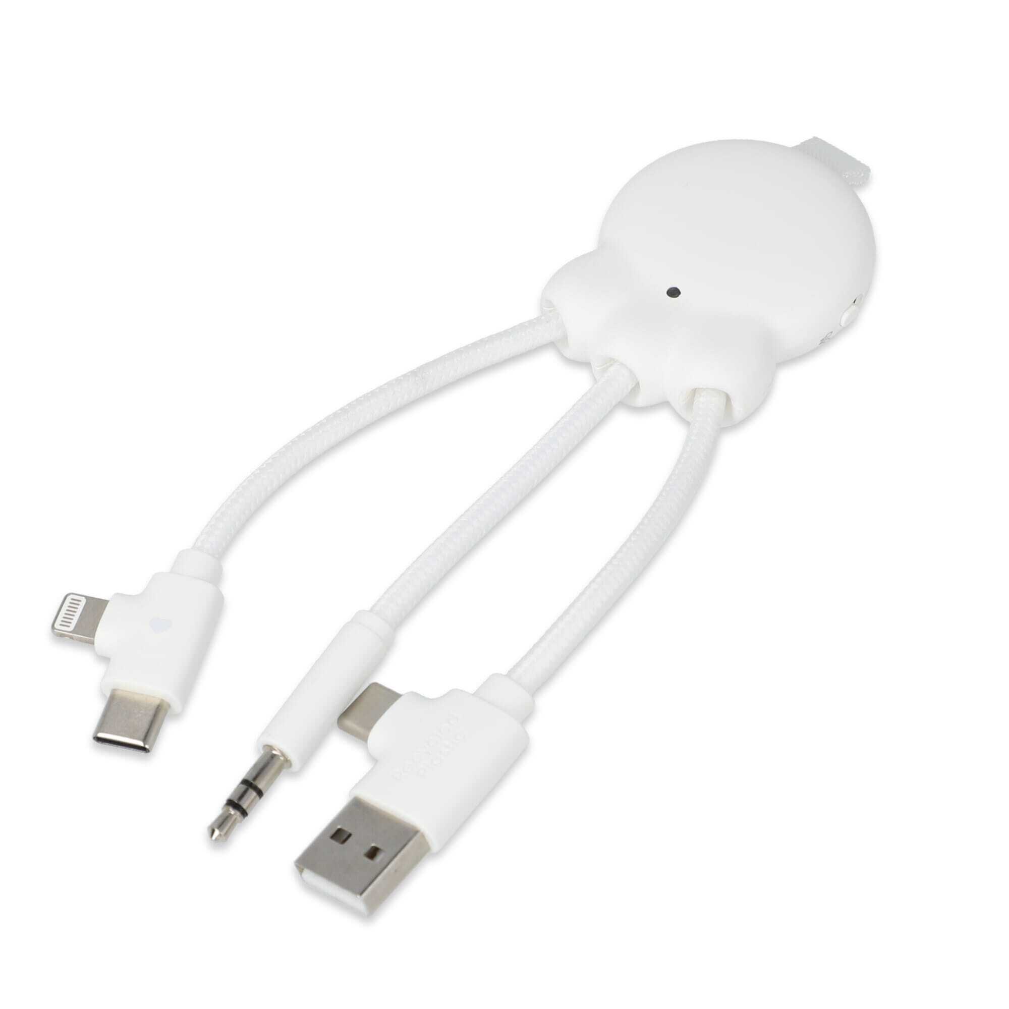 Xoopar OctopusFly USB charging cable made from recycled plastic