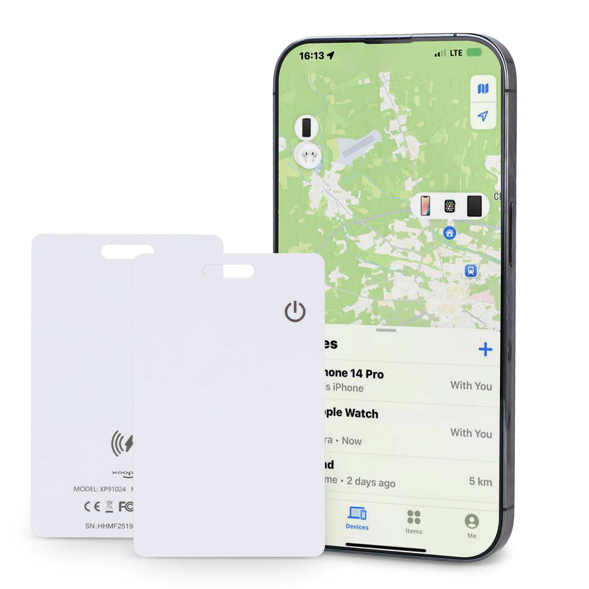 Xoopar Find My Card avec localisation mondiale