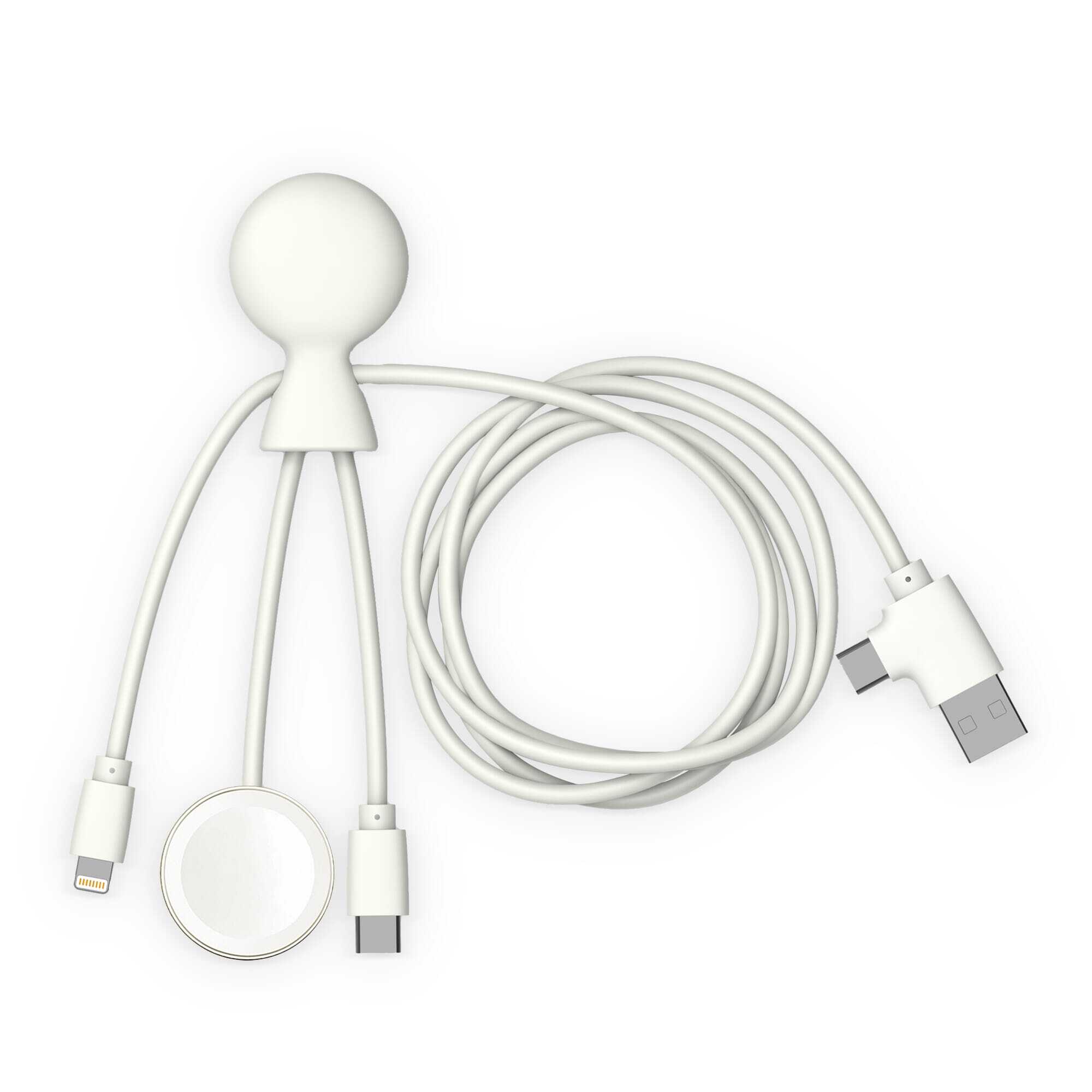 Xoopar USB Ladekabel Mr. Bio Long geeignet für Apple und Samsung Watch