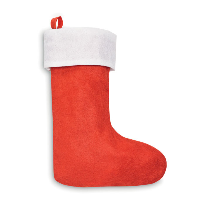 Santa Claus boot made of polyester to hang up