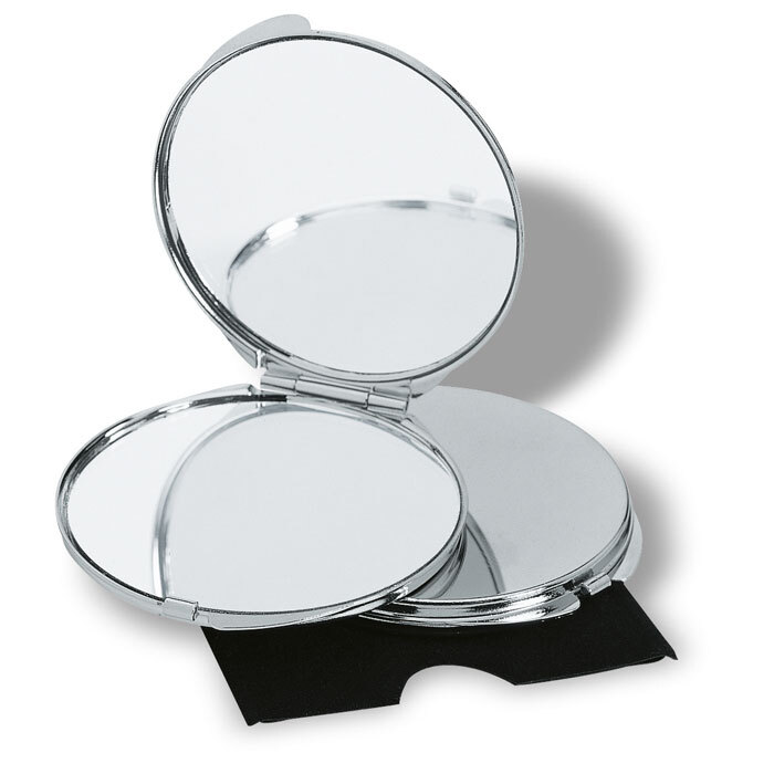 Metal pocket mirror Ø 6 x 0.5 cm