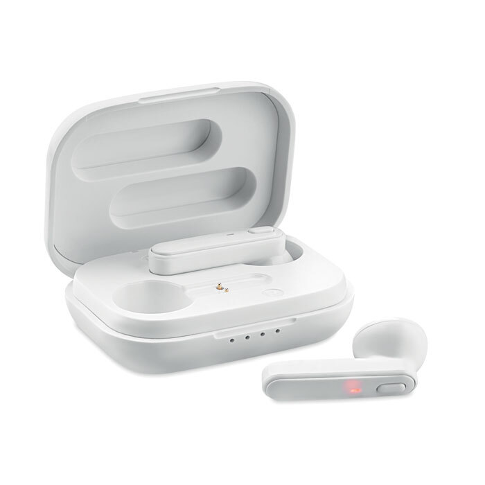 Casque sans fil en plastique TWS 5.3 dans son étui de chargement