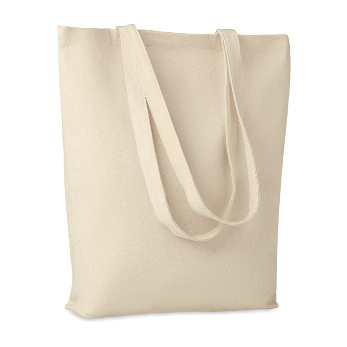 Einkaufstasche aus Baumwolle 270 g/m² 38 x 42 cm in beige