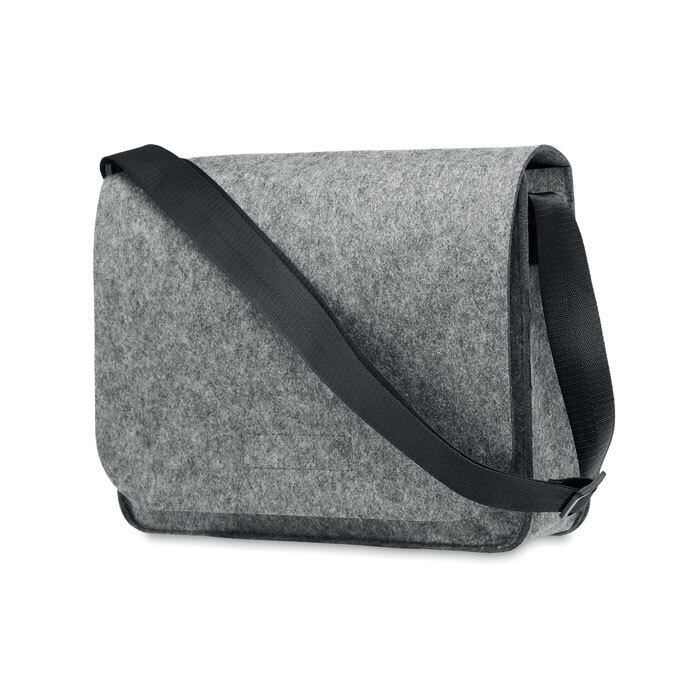 Laptop Umhängetasche rPET-Filz 36 x 27 cm mit Klettverschluss