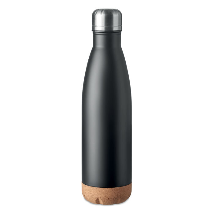 Isolierflasche aus Edelstahl 0,5 l mit Korkboden