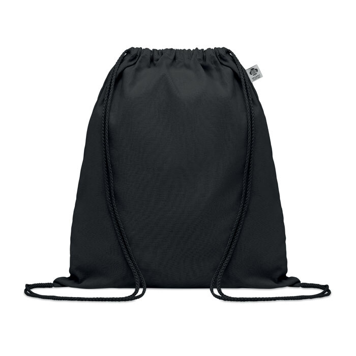 Sac de sport en coton bio 140 g/m² 37 x 41 cm avec cordon de serrage