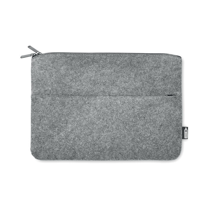 Laptophülle aus rPET-Filz 36 x 26 cm mit Fronttasche