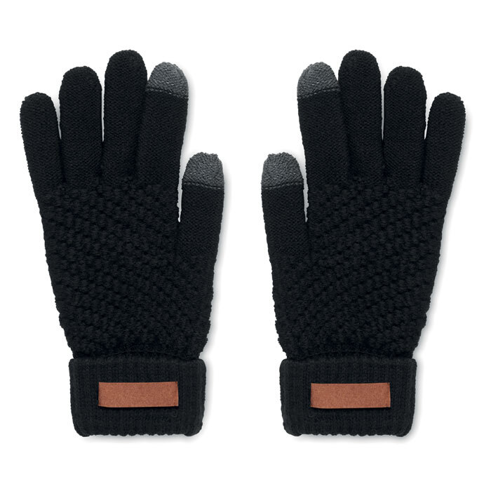 Smartphone Strickhandschuhe rPET Polyester Einheitsgrösse