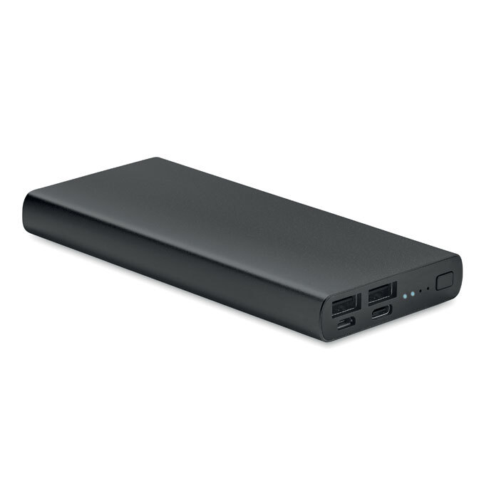 USB powerbank made from recycled aluminum 10,000 mAh with Type-C connection