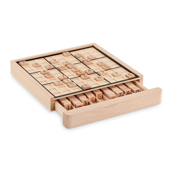 Sudoku en bois, avec instructions, énigmes et solutions