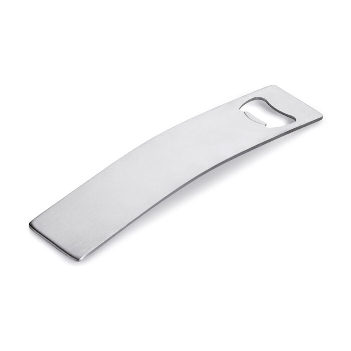 Stainless steel bottle opener 16.5 x 3.6 x 1 cm